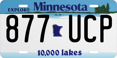 MN license plate 877UCP