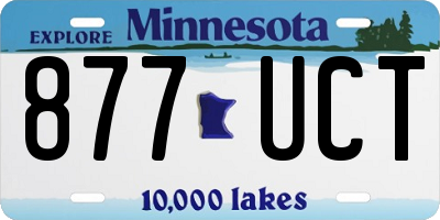 MN license plate 877UCT