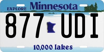 MN license plate 877UDI