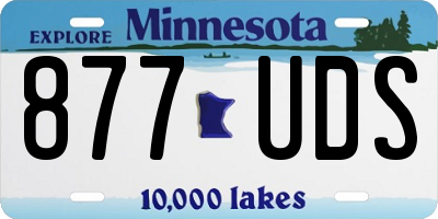 MN license plate 877UDS