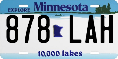 MN license plate 878LAH