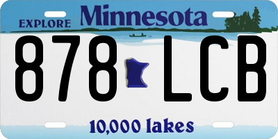 MN license plate 878LCB