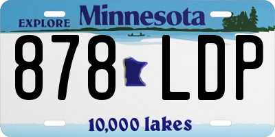 MN license plate 878LDP