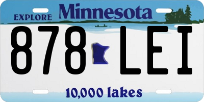 MN license plate 878LEI