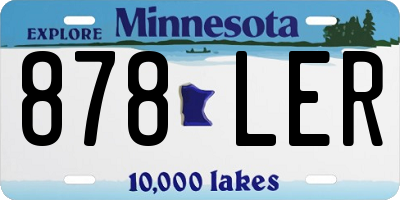 MN license plate 878LER