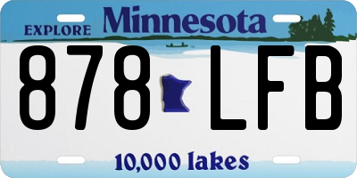 MN license plate 878LFB