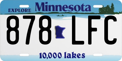 MN license plate 878LFC
