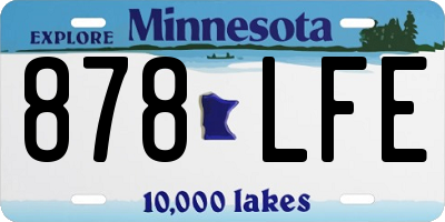 MN license plate 878LFE