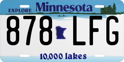 MN license plate 878LFG