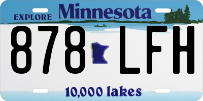 MN license plate 878LFH