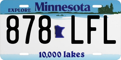 MN license plate 878LFL