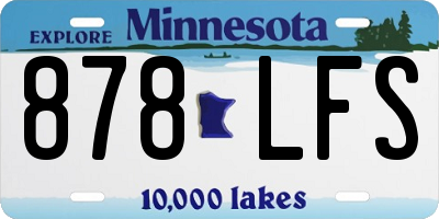 MN license plate 878LFS