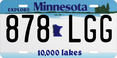 MN license plate 878LGG