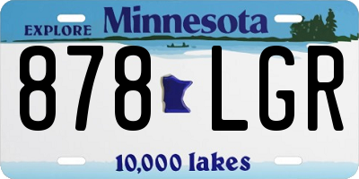 MN license plate 878LGR