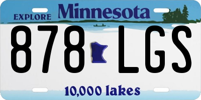 MN license plate 878LGS