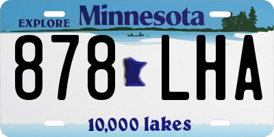 MN license plate 878LHA