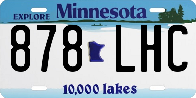 MN license plate 878LHC