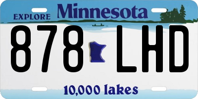 MN license plate 878LHD