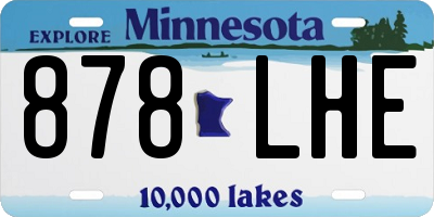 MN license plate 878LHE