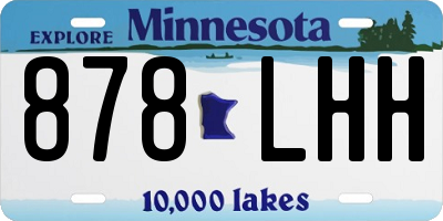 MN license plate 878LHH