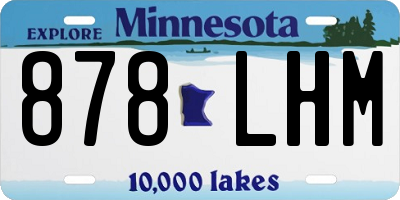 MN license plate 878LHM