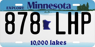 MN license plate 878LHP