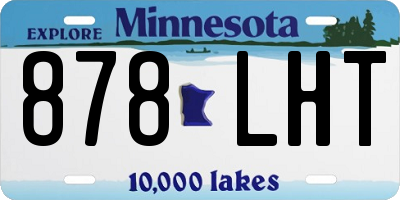 MN license plate 878LHT