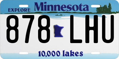 MN license plate 878LHU