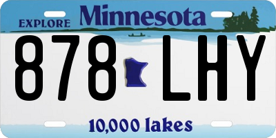 MN license plate 878LHY