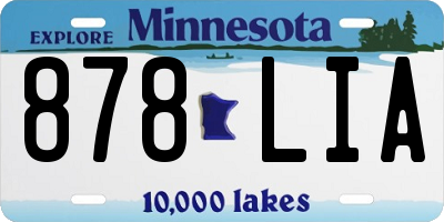 MN license plate 878LIA