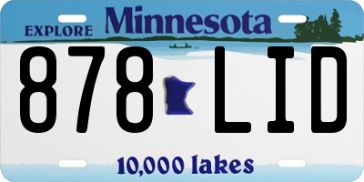 MN license plate 878LID