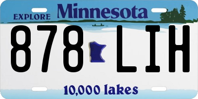 MN license plate 878LIH