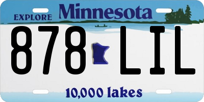 MN license plate 878LIL