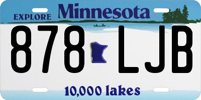 MN license plate 878LJB