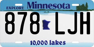 MN license plate 878LJH