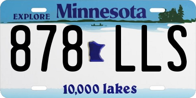MN license plate 878LLS