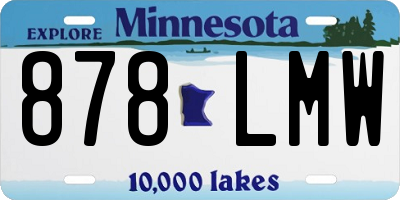 MN license plate 878LMW