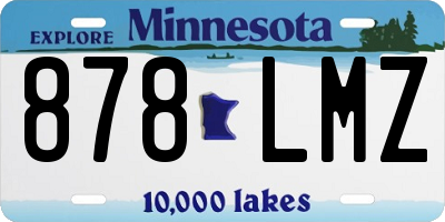 MN license plate 878LMZ