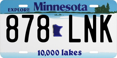 MN license plate 878LNK