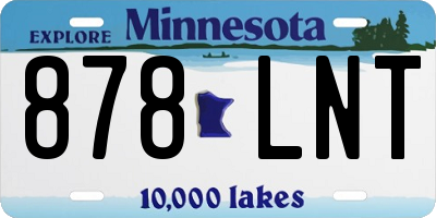 MN license plate 878LNT