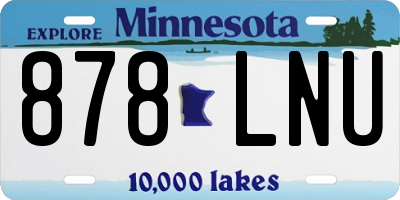 MN license plate 878LNU
