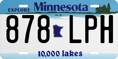 MN license plate 878LPH