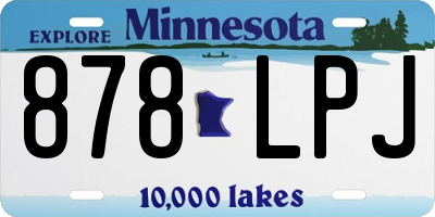 MN license plate 878LPJ