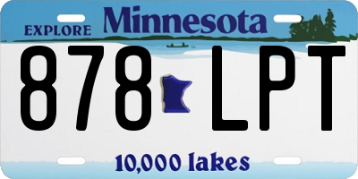 MN license plate 878LPT