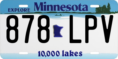 MN license plate 878LPV