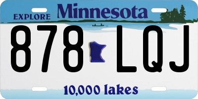 MN license plate 878LQJ