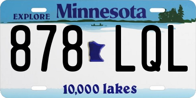 MN license plate 878LQL