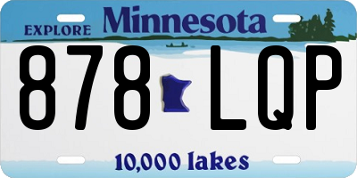 MN license plate 878LQP