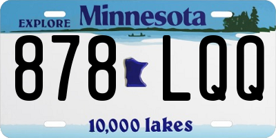 MN license plate 878LQQ