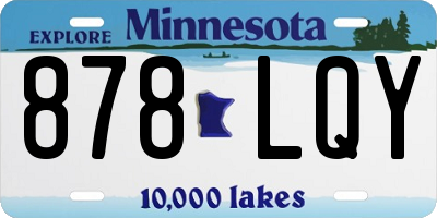 MN license plate 878LQY